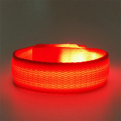 Led Luminous Bracelet Concert Party Bar Φωτεινό βραχιόλι Velcro LED φωτεινό αθλητικό λουράκι καρπού προμήθειες πάρτι