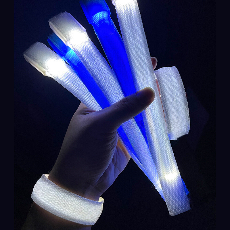 Brățară luminoasă cu LED-uri pentru concerte, bară de petrecere, brățară luminoasă cu velcro, curea de sport luminoasă pentru încheietura mâinii, articole pentru petreceri