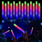 Μπαστούνια Led Foam Sticks που αναβοσβήνουν Ραβδάκια για μπατονέτες για γενέθλια γάμους Χριστουγεννιάτικες αποκριάτικες παιδικές προμήθειες για πάρτι