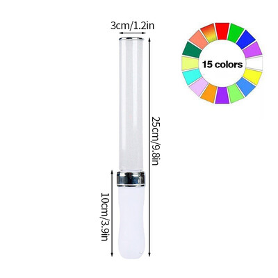 15 Χρώματα Kpop Lightsticks Light Glow Sticks Φωτεινή ράβδος Συναυλίας Glow Stick Λαμπερά υλικά για πάρτι γενεθλίων συναυλιών Idol