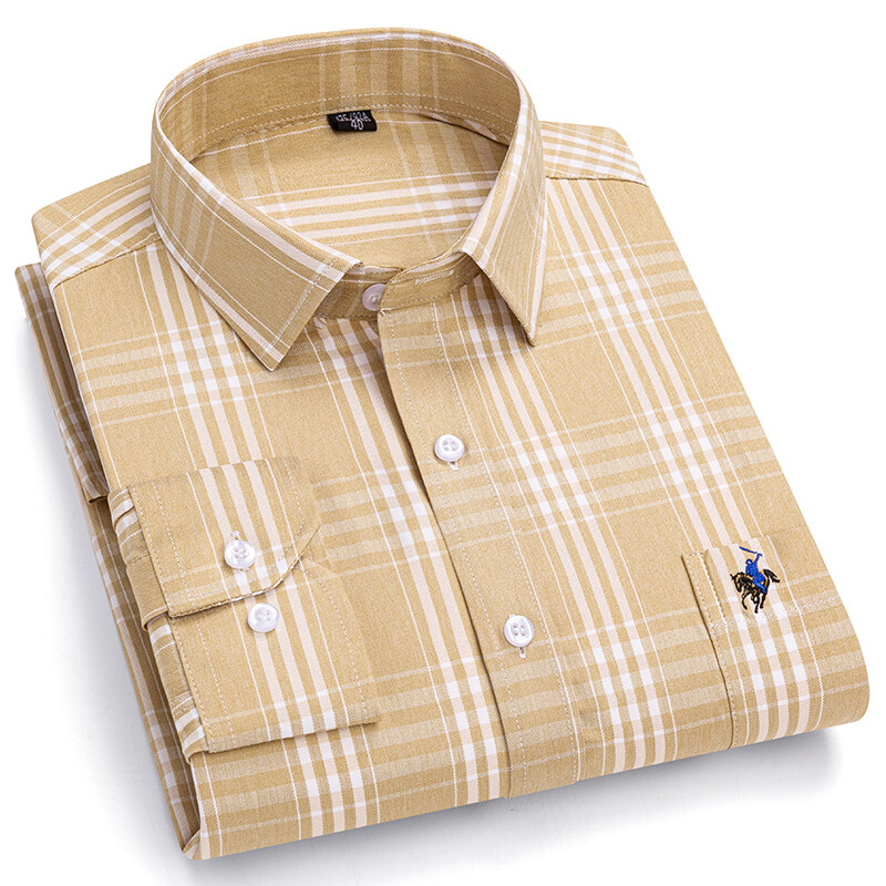 Nauji marškiniai, didesni nei 6XL dydžio marškinėliai ilgomis rankovėmis Vyriški marškiniai 100 % medvilnė, formalūs paprasti marškiniai, vienos kišenės biuro dryžuoti drabužiai