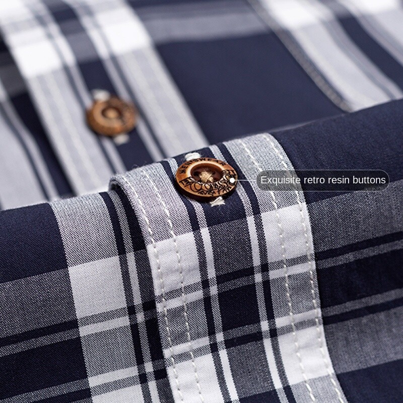 Vyriški languoti marškiniai ilgomis rankovėmis, patogūs laisvalaikio anglies grynos medvilnės madingi marškiniai su sagutėmis