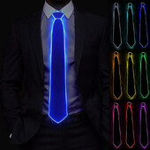 Led Light Up Tie Φωτεινή λαιμόκοψη Κοστούμια χορού Προμήθειες Στολή Led Led Dj Party Αξεσουάρ Bar Club DJ Stage