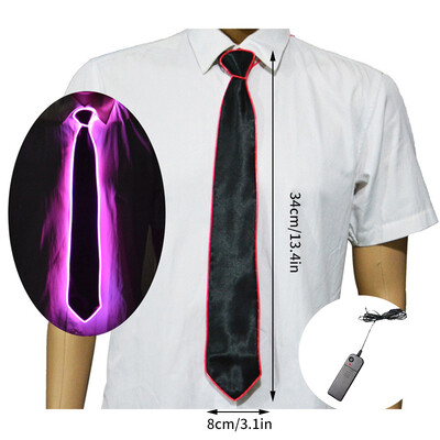 Led Light Up Tie Φωτεινή λαιμόκοψη Κοστούμια χορού Προμήθειες Στολή Led Led Dj Party Αξεσουάρ Bar Club DJ Stage