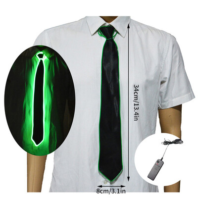 Led Light Up Tie Φωτεινή λαιμόκοψη Κοστούμια χορού Προμήθειες Στολή Led Led Dj Party Αξεσουάρ Bar Club DJ Stage