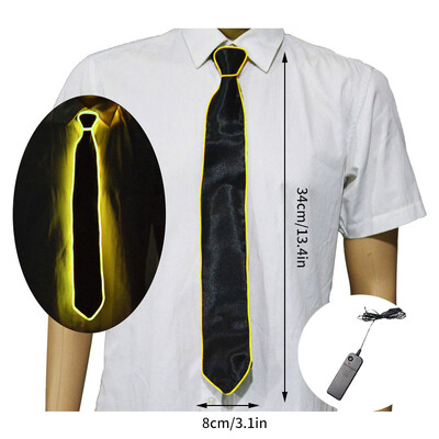 Led Light Up Tie Φωτεινή λαιμόκοψη Κοστούμια χορού Προμήθειες Στολή Led Led Dj Party Αξεσουάρ Bar Club DJ Stage