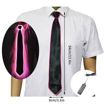 Led Light Up Tie Φωτεινή λαιμόκοψη Κοστούμια χορού Προμήθειες Στολή Led Led Dj Party Αξεσουάρ Bar Club DJ Stage