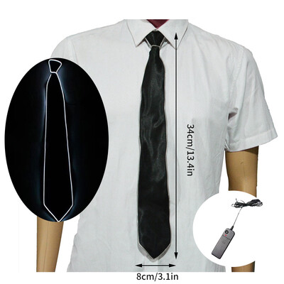 Led Light Up Tie Φωτεινή λαιμόκοψη Κοστούμια χορού Προμήθειες Στολή Led Led Dj Party Αξεσουάρ Bar Club DJ Stage