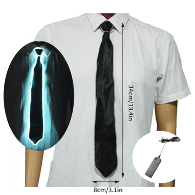 Led Light Up Tie Φωτεινή λαιμόκοψη Κοστούμια χορού Προμήθειες Στολή Led Led Dj Party Αξεσουάρ Bar Club DJ Stage
