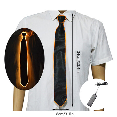 Led Light Up Tie Φωτεινή λαιμόκοψη Κοστούμια χορού Προμήθειες Στολή Led Led Dj Party Αξεσουάρ Bar Club DJ Stage