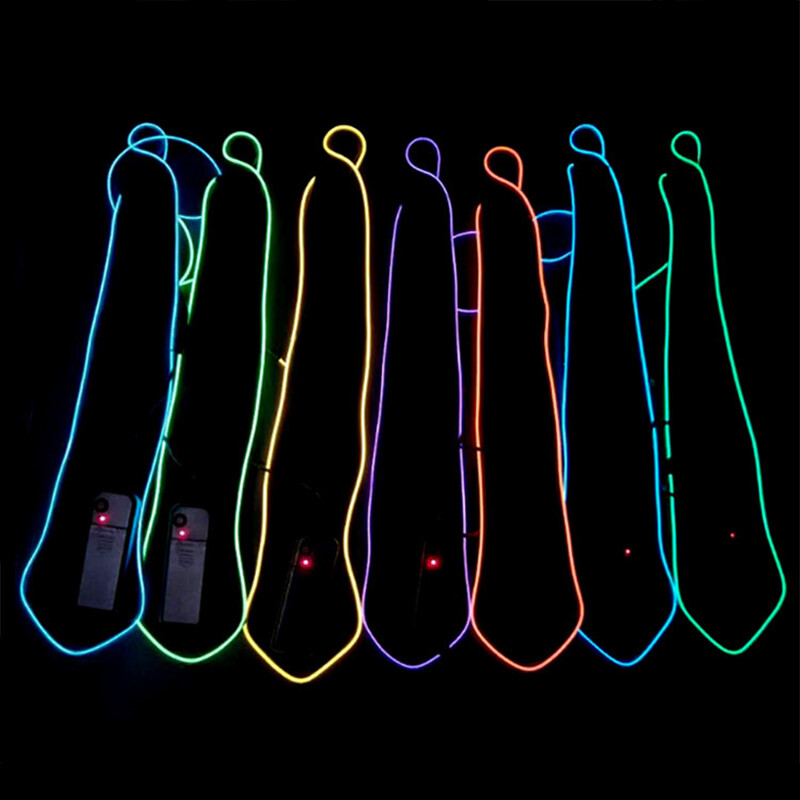 Cravată Luminoasă cu Led Cravate Luminoase Costume de Dans pentru Petrecere Accesorii Costum Led Led Dj Accesorii pentru petrecere Bar Club DJ Scenă