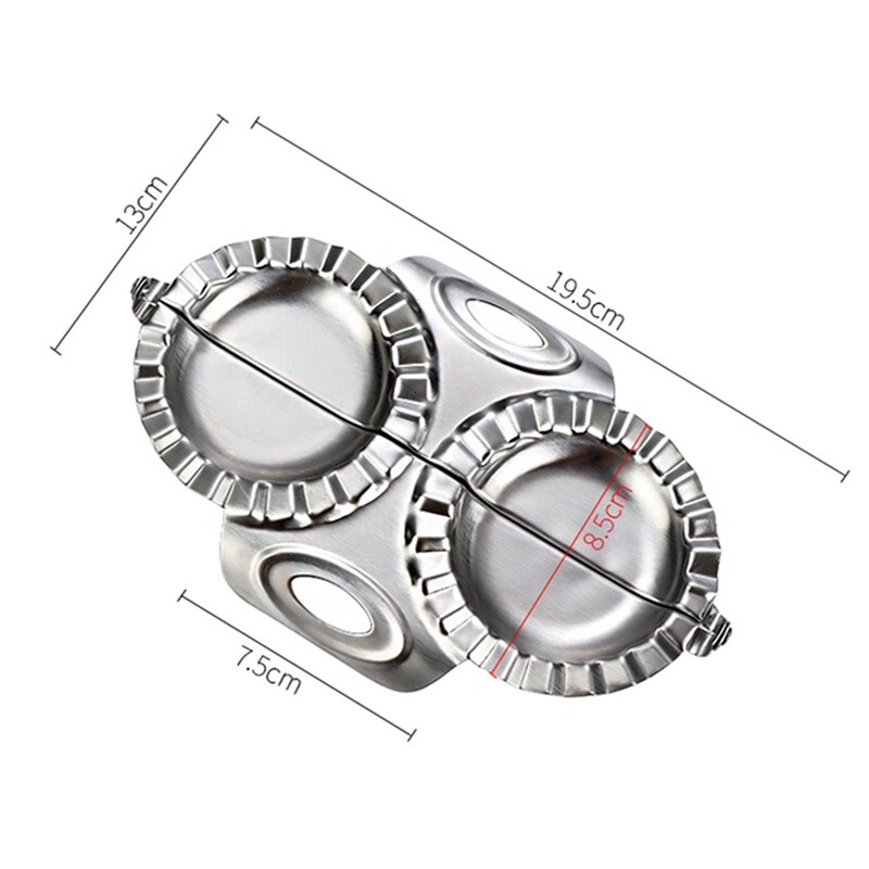 Nerūsējošā tērauda klimpu veidne ar dubultgalvām klimpu gatavotājs mājsaimniecības klimpu automāts Jiaozi gatavošanas rīki