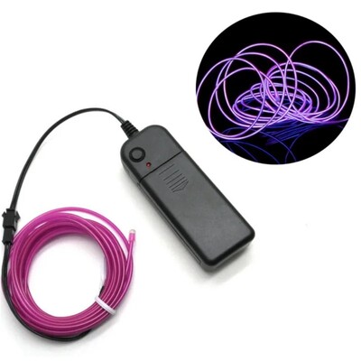 Glow EL Wire Rope Tape Cable strip LED Neon Lights Flexible Cable Party DIY Shoes Clothing Car αδιάβροχη ταινία led 1m 3m 5M 3V