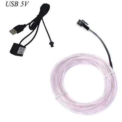Glow EL Wire Rope Tape Cable strip LED Neon Lights Flexible Cable Party DIY Shoes Clothing Car αδιάβροχη ταινία led 1m 3m 5M 3V
