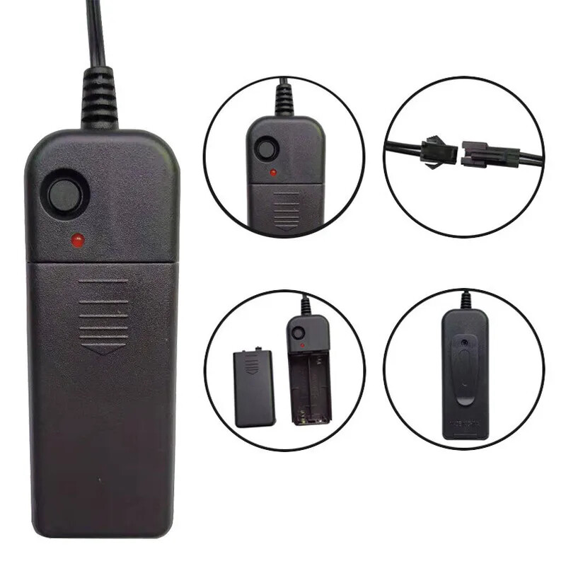 Glow EL Wire Rope lente Kabeļu sloksne LED Neona gaismas Elastīga Kabeļa ballīte DIY Apavi Apģērbi Auto ūdensizturīgs led sloksne 1m 3m 5M 3V