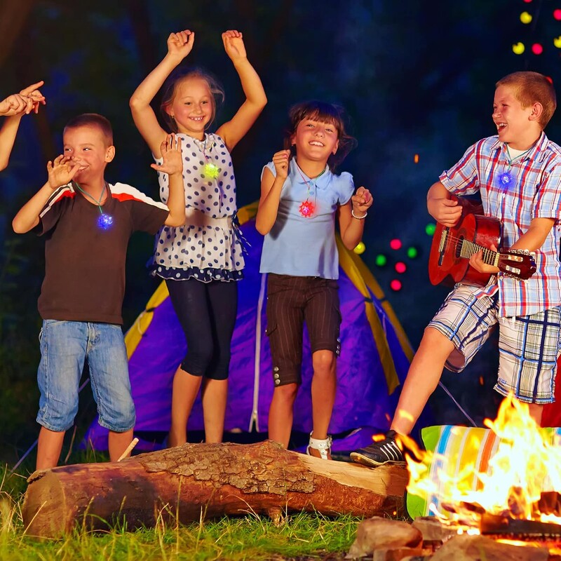 10 gab. Mirgojošas kristāla zvaigžņu kaklarotas, LED spoži, spikerbumba, iedegas kulons, mirdz tumsā Helovīna ballīšu dāvanas