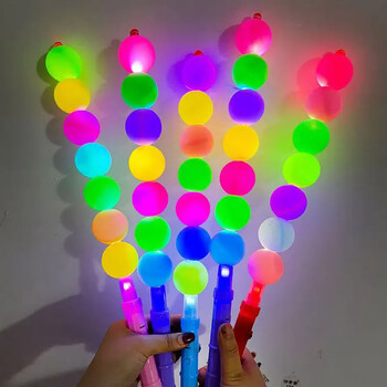 10 τμχ λαμπερά ραβδιά LED Sugar Gourd Led Candied Haws Light Up Stick Neon Party Glow Sticks Glow in Dark Προμήθειες γάμου