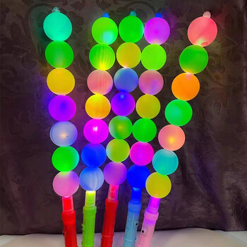 10 τμχ λαμπερά ραβδιά LED Sugar Gourd Led Candied Haws Light Up Stick Neon Party Glow Sticks Glow in Dark Προμήθειες γάμου