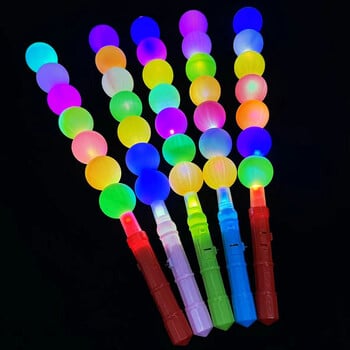 10 τμχ λαμπερά ραβδιά LED Sugar Gourd Led Candied Haws Light Up Stick Neon Party Glow Sticks Glow in Dark Προμήθειες γάμου