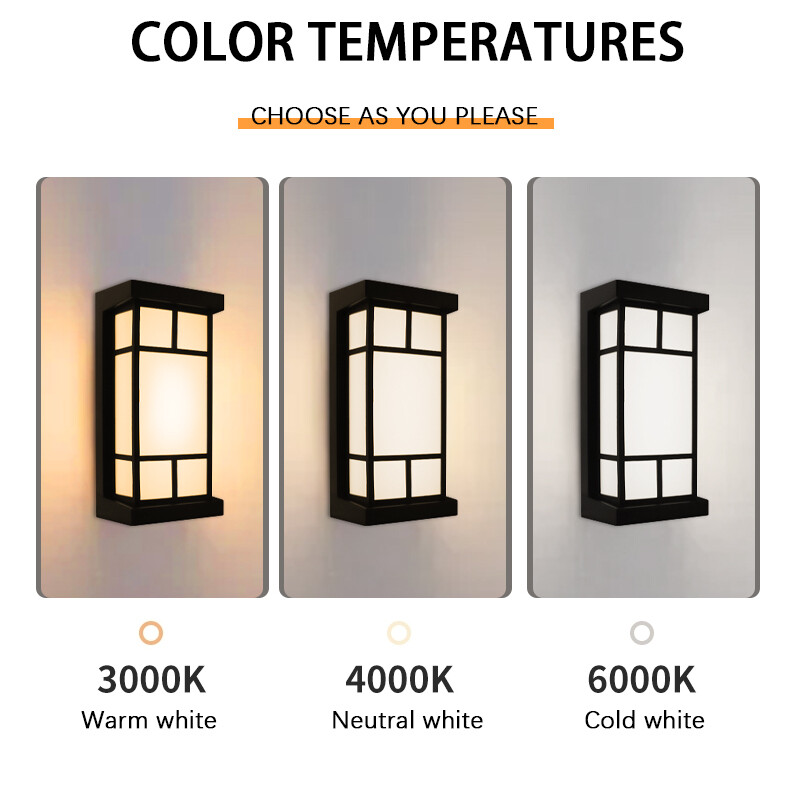 Led Φωτιστικό τοίχου εξωτερικού χώρου Αδιάβροχο IP65 Αισθητήρας κίνησης Led Φωτισμός εξωτερικού χώρου Φωτιστικά βεράντας Φώτα κήπου Μπαλκόνι Φωτιστικό τοίχου εξωτερικού χώρου