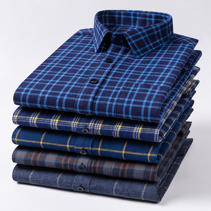 Plus μέγεθος 6xl 100% cotto μακρυμάνικα πουκάμισα για άνδρες casual slim fit απλό πουκάμισο ριγέ καρό μπλουζάκια επώνυμα μαλακά ρούχα τσέπης