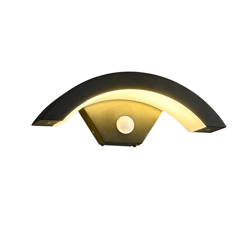 Kültéri erkély, küszöb, kültéri terasz, előszoba, udvar, emberi test érzékelés, egyszerű vízálló érzékelő fali lámpa