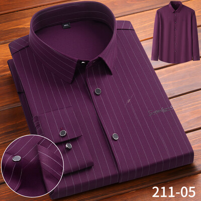 Uus särk elastne Inglismaa pikkade varrukatega särgid meestele saleda vormiga ametlik tavaline särk kõrge quliyt disainer top pehmed ruudulised riided