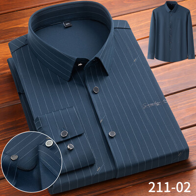 Uus särk elastne Inglismaa pikkade varrukatega särgid meestele saleda vormiga ametlik tavaline särk kõrge quliyt disainer top pehmed ruudulised riided