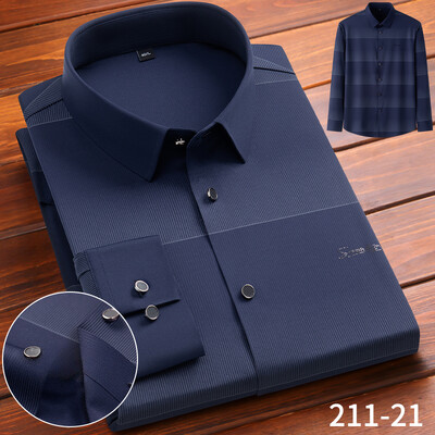 Uus särk elastne Inglismaa pikkade varrukatega särgid meestele saleda vormiga ametlik tavaline särk kõrge quliyt disainer top pehmed ruudulised riided