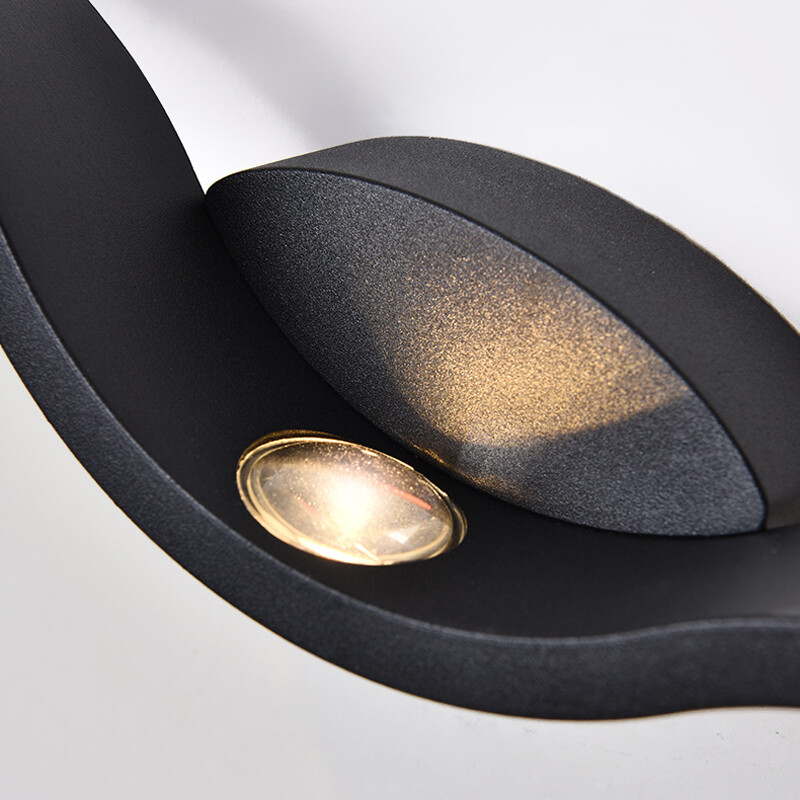 Nordic Style lauko vandeniui atsparus IP65 9W LED sieninis šviestuvas baltas juodas sieninis šviestuvas koridoriaus koridoriaus verandos lempos lempai