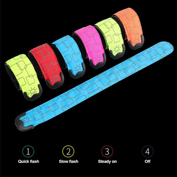 Φωτεινό πάρτι ψυχαγωγίας LED Φωτεινές επευφημίες Μπαταρία Βραχιόλι που εκπέμπει φως Περιβραχιόνιο καρπού που αναβοσβήνει με φως ασφαλείας