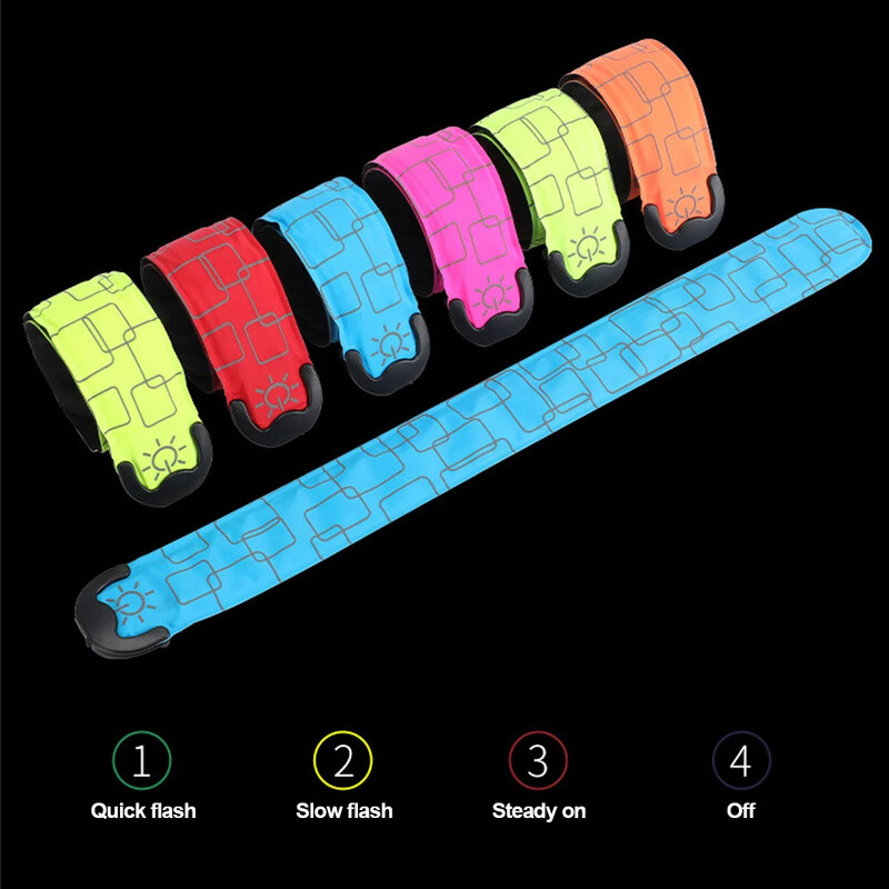 LED pramoginis vakarėlis Šviečiantis džiaugsmo rekvizitas Baterija šviesą skleidžianti apyrankė riešo bėgimo apyrankė Mirksi saugos šviesos juosta