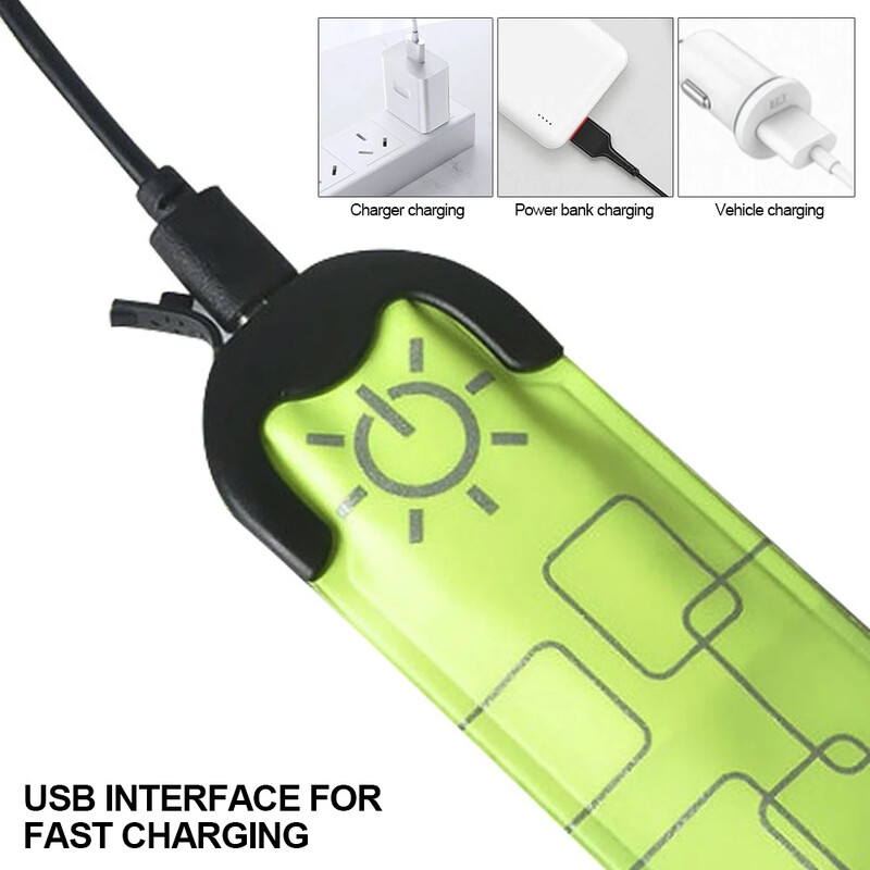 LED pramoginis vakarėlis Šviečiantis džiaugsmo rekvizitas Baterija šviesą skleidžianti apyrankė riešo bėgimo apyrankė Mirksi saugos šviesos juosta