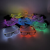 Fashion Disco Glowing Glasses Γυαλιά LED για πάρτι γενεθλίων με προμήθειες φωτός Γυαλιά νέον για άνδρες Γυναικεία Στολή γυαλιών