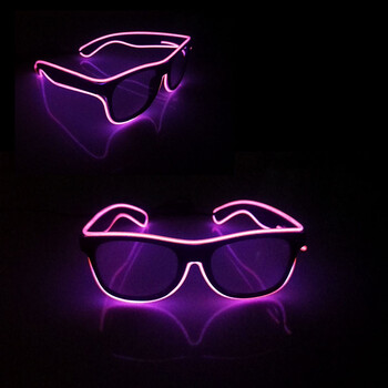 Fashion Disco Glowing Glasses Γυαλιά LED για πάρτι γενεθλίων με προμήθειες φωτός Γυαλιά νέον για άνδρες Γυναικεία Στολή γυαλιών