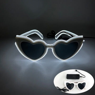 Fashion Disco Glowing Glasses Γυαλιά LED για πάρτι γενεθλίων με προμήθειες φωτός Γυαλιά νέον για άνδρες Γυναικεία Στολή γυαλιών