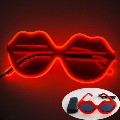 Fashion Disco Glowing Glasses Γυαλιά LED για πάρτι γενεθλίων με προμήθειες φωτός Γυαλιά νέον για άνδρες Γυναικεία Στολή γυαλιών
