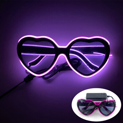 Fashion Disco Glowing Glasses Γυαλιά LED για πάρτι γενεθλίων με προμήθειες φωτός Γυαλιά νέον για άνδρες Γυναικεία Στολή γυαλιών