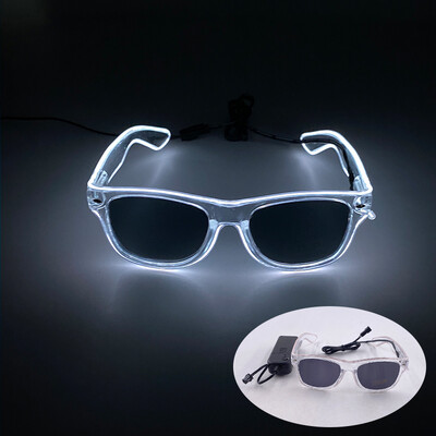 Fashion Disco Glowing Glasses Γυαλιά LED για πάρτι γενεθλίων με προμήθειες φωτός Γυαλιά νέον για άνδρες Γυναικεία Στολή γυαλιών