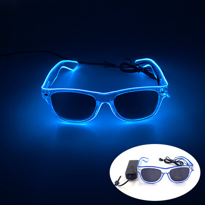 Fashion Disco Glowing Glasses Γυαλιά LED για πάρτι γενεθλίων με προμήθειες φωτός Γυαλιά νέον για άνδρες Γυναικεία Στολή γυαλιών