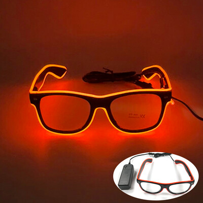 Fashion Disco Glowing Glasses Γυαλιά LED για πάρτι γενεθλίων με προμήθειες φωτός Γυαλιά νέον για άνδρες Γυναικεία Στολή γυαλιών