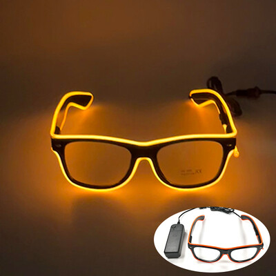 Fashion Disco Glowing Glasses Γυαλιά LED για πάρτι γενεθλίων με προμήθειες φωτός Γυαλιά νέον για άνδρες Γυναικεία Στολή γυαλιών
