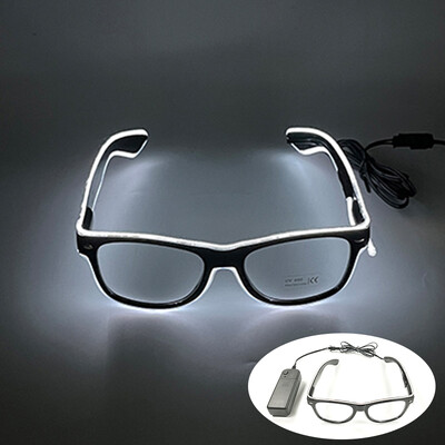 Fashion Disco Glowing Glasses Γυαλιά LED για πάρτι γενεθλίων με προμήθειες φωτός Γυαλιά νέον για άνδρες Γυναικεία Στολή γυαλιών