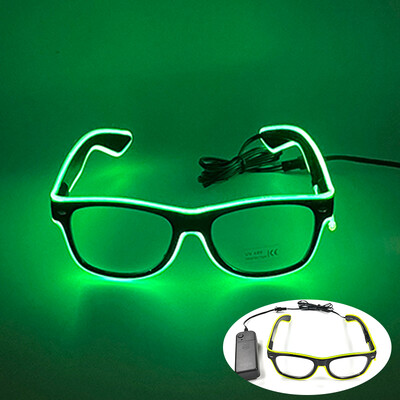 Fashion Disco Glowing Glasses Γυαλιά LED για πάρτι γενεθλίων με προμήθειες φωτός Γυαλιά νέον για άνδρες Γυναικεία Στολή γυαλιών