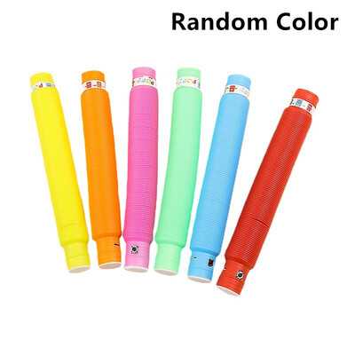 6 τμχ Pop Tubes Φωτιζόμενα LED Αισθητήρια Παιχνίδια Pull Stretch Tube Παιδικά Δώρα Παιδικά Φωτεινή Πόπινγκ Προμήθειες
