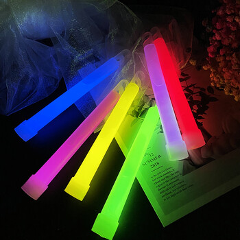 5 τμχ 6 ιντσών Πολύχρωμο Glow Stick Chemical Light Stick Camping Emergency Decoration Party Clubs Νέα προμήθειες Chemical Fluorescent