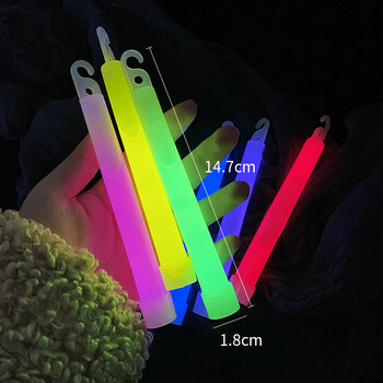 5 τμχ 6 ιντσών Πολύχρωμο Glow Stick Chemical Light Stick Camping Emergency Decoration Party Clubs Νέα προμήθειες Chemical Fluorescent