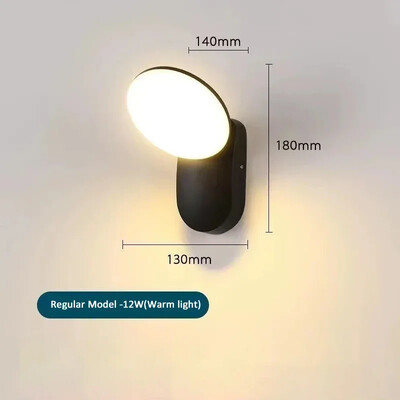 LED indukciós fali lámpa kültéri IP65 vízálló világítás villa udvari kert dekoráció tornác lámpa fali lámpa Lampara pared