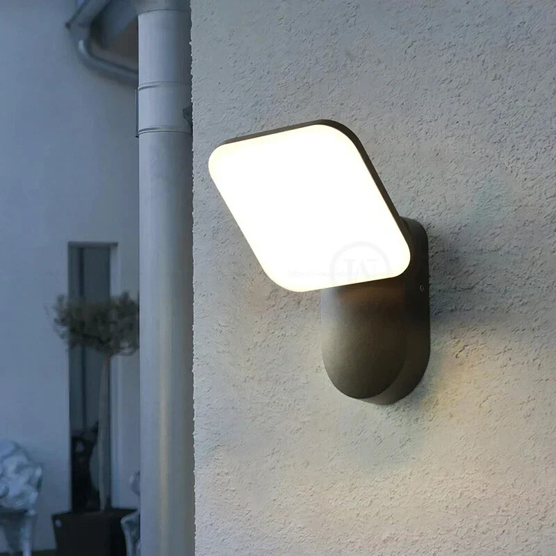 LED indukciós fali lámpa kültéri IP65 vízálló világítás villa udvari kert dekoráció tornác lámpa fali lámpa Lampara pared