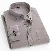 Didesnio dydžio S~6XL velvetiniai marškiniai vyriški laisvalaikio ilgomis rankovėmis, įprastos formos verslo suknelės marškiniai vyrams, minkšti laisvalaikiui, patogi kišenė